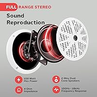 Pyle PLMRKT36WT Marine Receiver & Speaker Kit — image 5