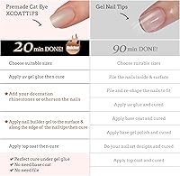 BTArtboxnails Cat Eye XCoat Tips Aurora Short Square — image 5