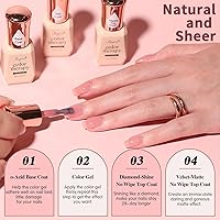 SHOYUM 24 Pcs Jelly Nude Gel Nail Polish Set — image 5