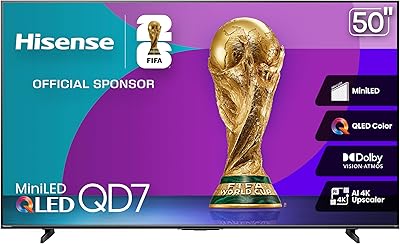 Hisense 50″ QD7 Series Mini-LED 4K UHD Smart Fire TV