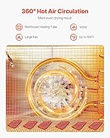 VEVOR Food Dehydrator H6-C001, 6-Tray, 400W — image 2