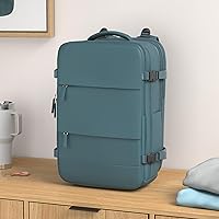 Casual Backpack Traveling Backpack A-peacock Blue — image 2