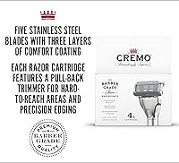 Cremo Astonishingly Superior Razor Refills & Tortoise Shell Razor Kit (4 Pack) — image 4