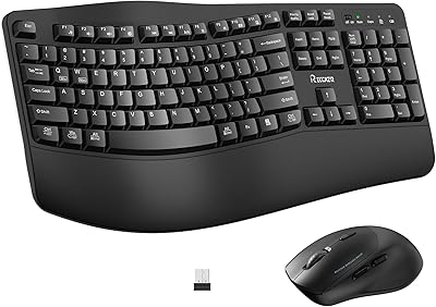 RECCAZR Wireless Keyboard and Mouse Combo