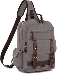 Vintage Messenger Bag Canvas Backpack for Travel - Men's Shoulder Bag Review