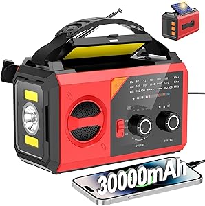 GIDEZH 30000mAh Hand Crank Emergency Radio Review