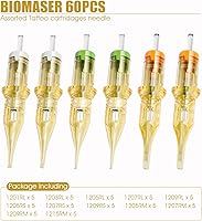 BIOMASER Tattoo Cartridge Needles 60pcs Assorted Set — image 2