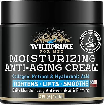 WildPrime Men's Face Moisturizer Cream, 4oz