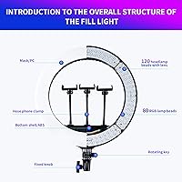 OVEHEL HQ-18 18-inch RGB Ring Light Kit — image 2