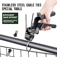 KTDSFA Heavy Duty Black Stainless Steel Cable Tie Kit — image 2