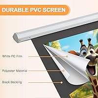 YODOLLA 72″ Motorized Projector Screen 16:9 — image 3