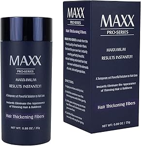 MAXX Pro-Series Volumizing Hair Fibers – 25g (Black)