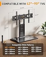 Perlegear PGTVS36 Universal Swivel TV Stand with Pegboard Storage — image 3