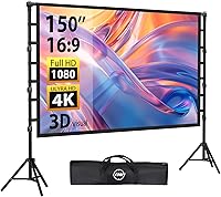 LEORFI 150-inch Projector Screen with Stand — image 1