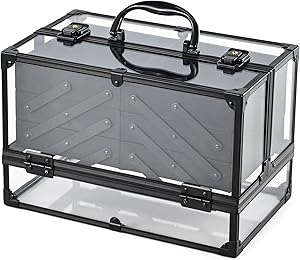 FRENESSA Portable Makeup Case with 6 Trays - Transparent Acrylic Organizer Review