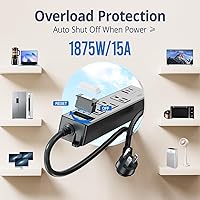 CALIONLTD USB Outdoor Power Strip with 3 Outlets and 3 USB Ports — image 5