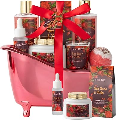 Saint Roy Red Rose & Tulip Spa Kit for Women