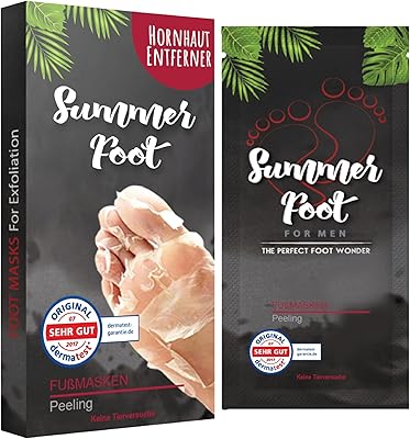 Summer Foot Premium Foot Mask for Men Double Pack