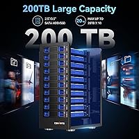 Cenmate 10 Bay Hard Drive Enclosure with Cooling Fan — image 2