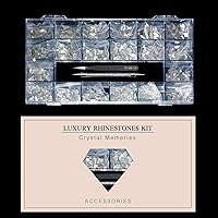 Yzzseven Rhinestone Set 600 White Diamonds + 2500 Flat Rhinestones — image 6