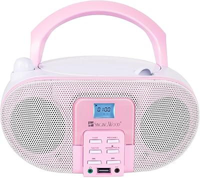 SingingWood GC01 Macarons Series Portable CD Player Boombox