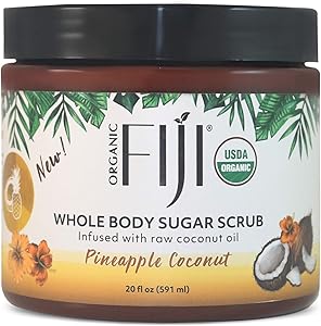 Organic Fiji Whole Body Scrub - Pineapple Coconut 20oz Review