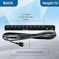 ThePoEstore 1U PDU Network Surge Protector 12-Outlet 120V — image 3