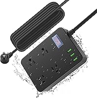 Jgstkcity Outdoor Power Strip with USB, 4 Outlets, 15 Ft Cord, Surge Protector — image 1