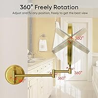 GURUN 8″ Wall Mounted Makeup Mirror with 10X Magnification — image 4