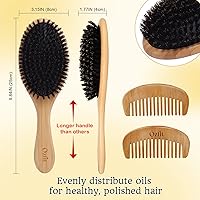 OZFIT 100% Boar Bristle Hair Brush — image 2