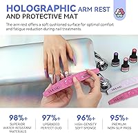 SAVILAND Nail Arm Rest with Microfiber Leather Mat — image 2