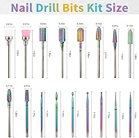 BQAN Nail Drill Bits Set, 17Pcs Tungsten Carbide Drill Bit Set — image 2