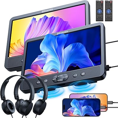 GOnavidio 10.1″ Dual Car DVD Players