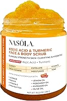 Nasola Kojic Acid Turmeric Face and Body Scrub 12.31oz — image 1