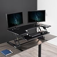 VIVO 42-inch Electric Height Adjustable Stand Up Desk Converter — image 2