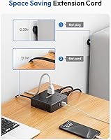 NTONPOWER Black Power Strip 15FT with 8 Outlets & 3 USB Ports — image 7
