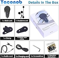 Yaconob BT-S3NS Motorcycle Bluetooth Headset — image 6