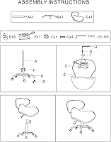 MAYAKOBA Set of 2 Nail Salon Pedicure Stools, Black Gold — image 7