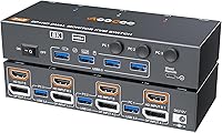 AOOCOO 8K 3 PC 2 Monitor KVM Switch — image 1