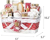 LILY ROY 19-Piece Rose & Cherry Blossom Spa Gift Basket Set — image 8