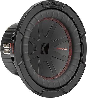 KICKER 48CWR84 CompR 8″ Subwoofer, DVC, 4-ohm