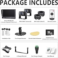 DVKNM 9″ AHD IPS Monitor Backup Camera System — image 6