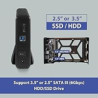 Vantec NexStar JX NST-358SU3-BK USB 3.2 Gen 1 eSATA 3.5″/2.5″ SATA III HDD/SSD Enclosure — image 4