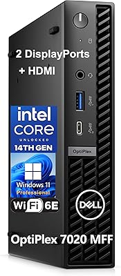 Dell OptiPlex 7020 MFF Mini Desktop, 14th Gen Intel Core i5, 64GB RAM, 1TB SSD