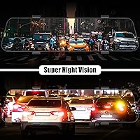 AMprime Mirror Dash Cam with 1080P Front and Rear Cameras — image 3