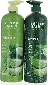 Super Nature Potent Aloe Gentle Moisture Shampoo and Conditioner, 30 Fl Oz Review