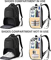 YAMTION Gym Backpack with Shoe Compartment, 17.3-inch Laptop Backpack — image 2