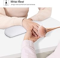 BarberPub Manicure Table with Wheels, White — image 7