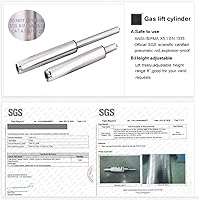 Kaleurrier Swivel Stool Chair with Back Rest (Grey) — image 5