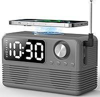 FlyShow 15W Fast Wireless Charger with Bluetooth Speaker and Alarm Clock — image 1